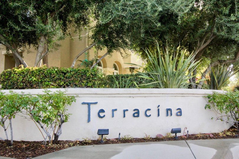 The entrance to the community of Terracina in the city of Rancho Santa Margarita, California