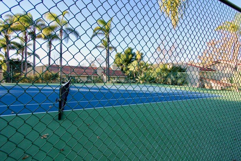 Tennis courts at Cancun Racquet Club in San Juan Capistrano, CA