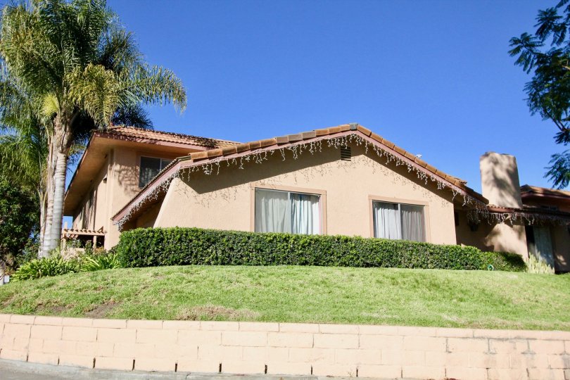 A row of garages in Capistrano Villas in San Juan Capistrano, CA