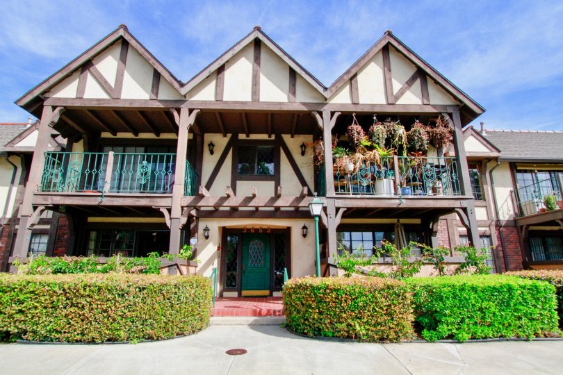 St Albans House Front View Location with Beautiful Natural at Santa Ana city in Califorina