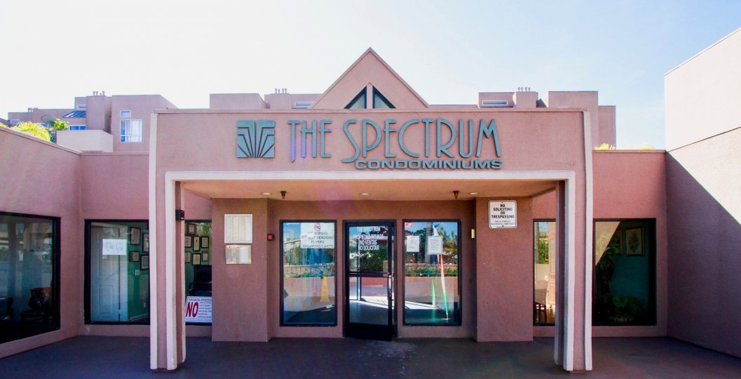clean and clear in front of the building in The Spectrum