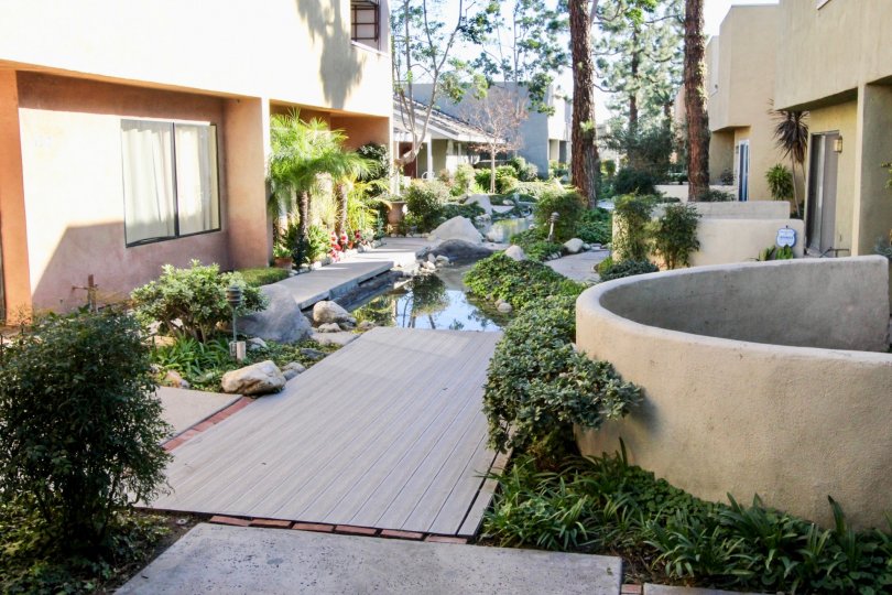 Beautiful stream in the Pine Creek community of Stanton, CA
