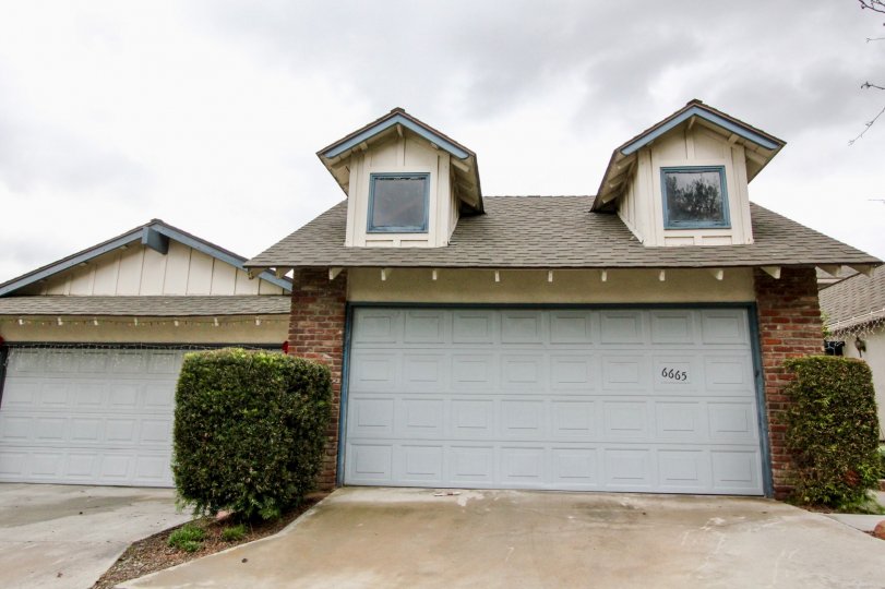 In car shed, the number 6665 is marked in the door belonging to Fairgreen Homes in Yorba Linda