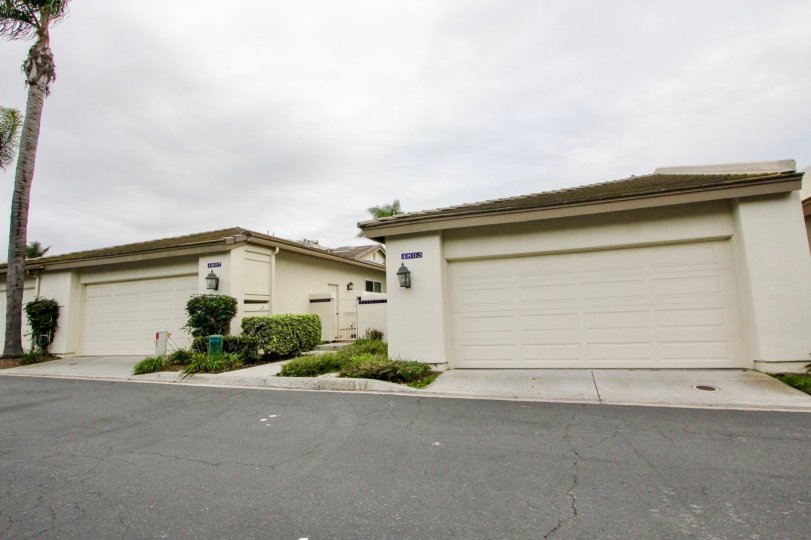 Two parking Garages at seperate residences in Laguna Del Mar of Carlsbad California