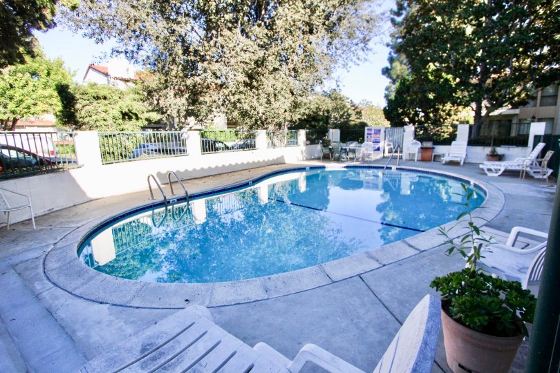 the navarra gardens is a beautiful swimming pool of the carlsbad city in ca