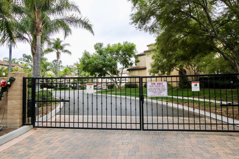 Gated Tree Lined Portico Community in Carlsbad, California