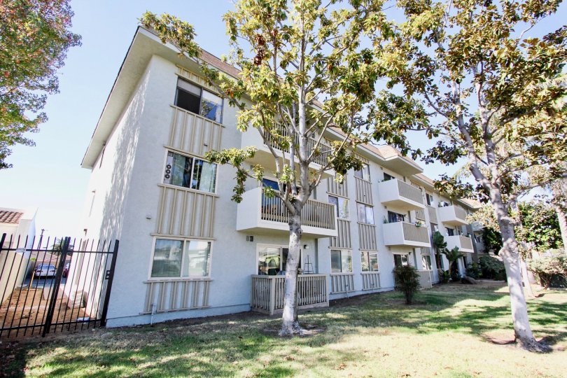 A three-storey modern townhouses in the Chula Vista Terrace community.