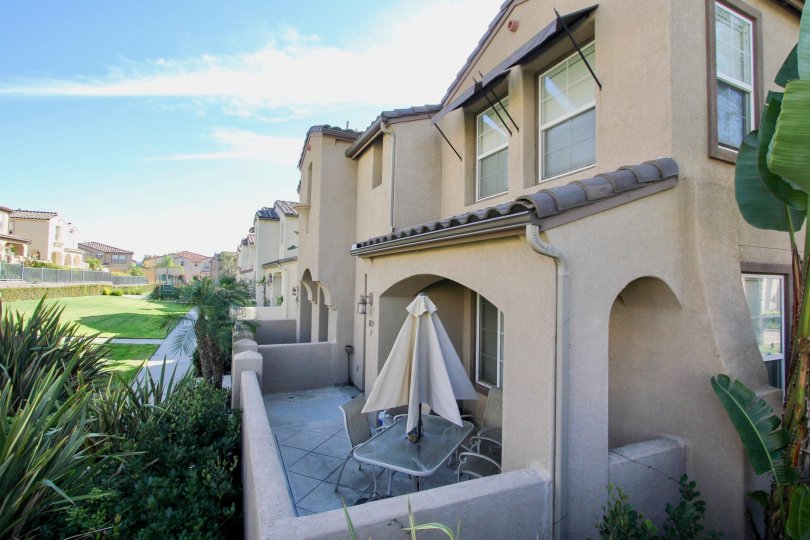 A view from the patio of surrounding areas within Gold Rush