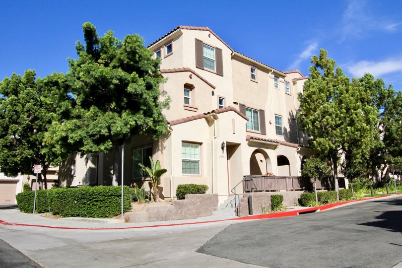 Corner property, three-story condo at Hearthstone Village in Chula Vista, CA