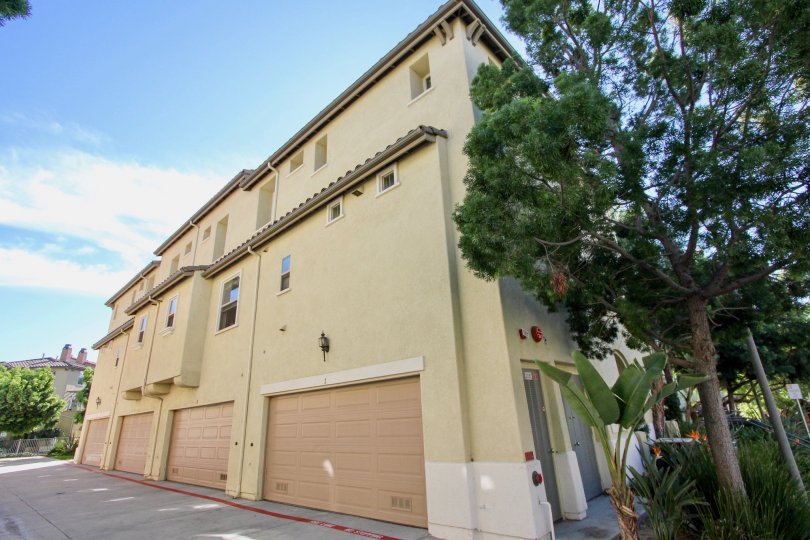 Four car double garage in the Stetson Community in Chula Vista, California