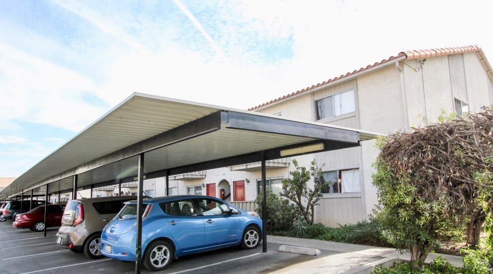 Villa De Anita with it's parking facility, Chula Vista, California