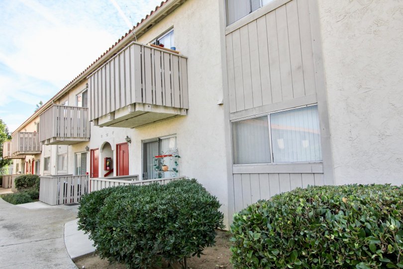 An apartment complex on a sunny day in Villa De Anita, Chula Vista, California