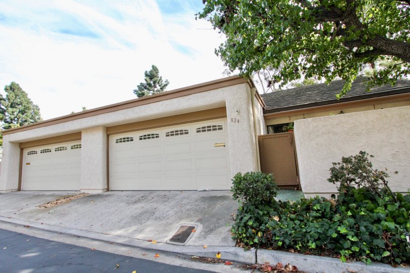 The garage front of a home in Windsor View neighborhood of Chula Vista.