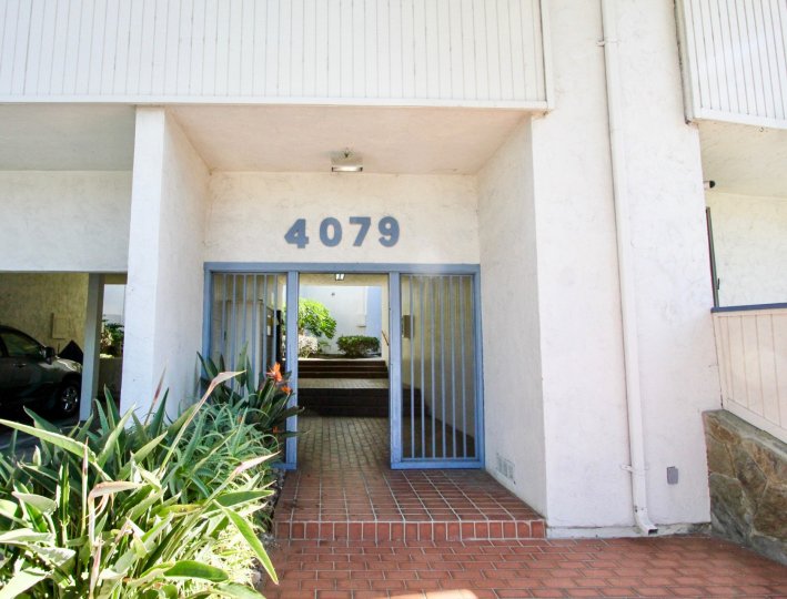 Security entrance at Bayview Terrace in Clairemont Mesa California
