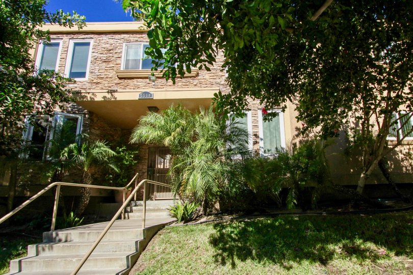Adelaide Villas  , College Area , California,stone wall, steps