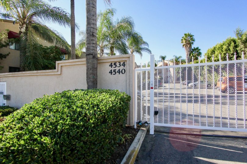 Security gate and driveway at Glenridge in College Area California