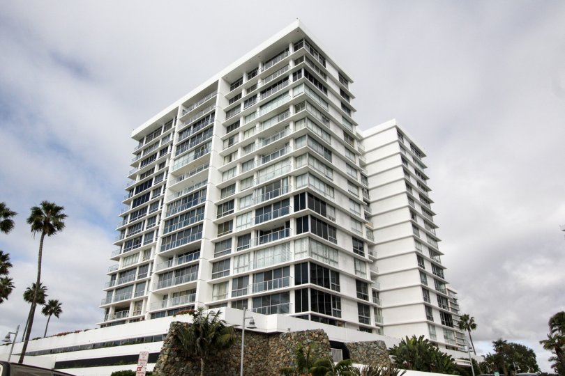High-rise condo building at Coronado Shores in Coronado California