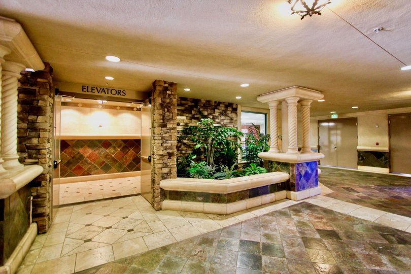 An elevator in Regatta Bay providing the hotel efficient method.