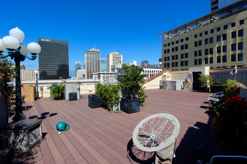 The plants on the roof at Samuel Fox Lofts