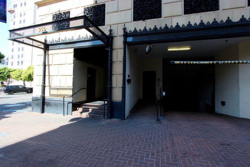 The parking for Samuel Fox Lofts