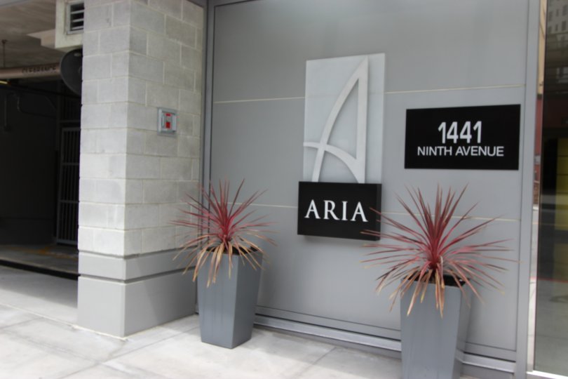 THE 1441 NINTH AVENUE IN THE ARIA WITH THE FLOWER POT, STEEL DOOR, SWITCH BOX