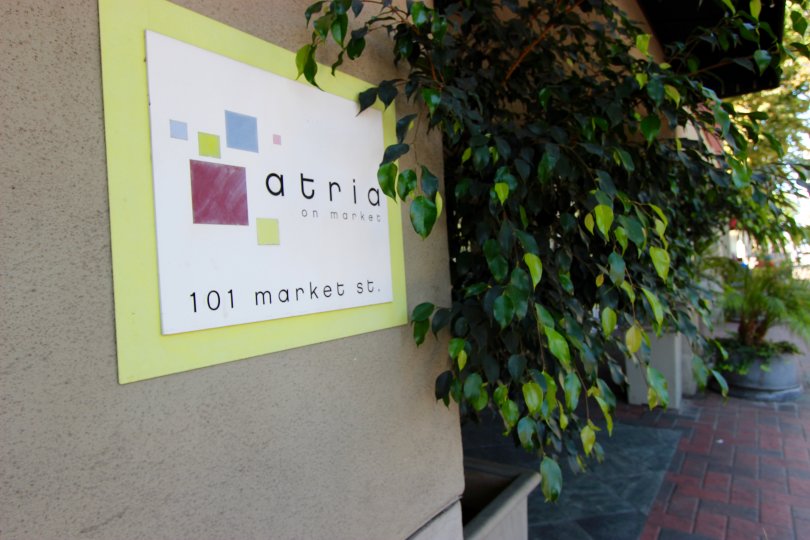 Entrance to Atria on Market in Downtown San Diego, California