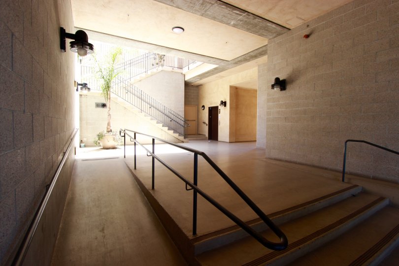 A underground walkway, with disability access, in Downtown San Diego, CA