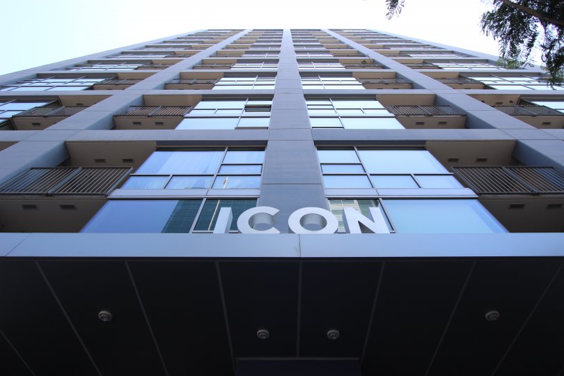Awesome top angle of the well architecture building Icon