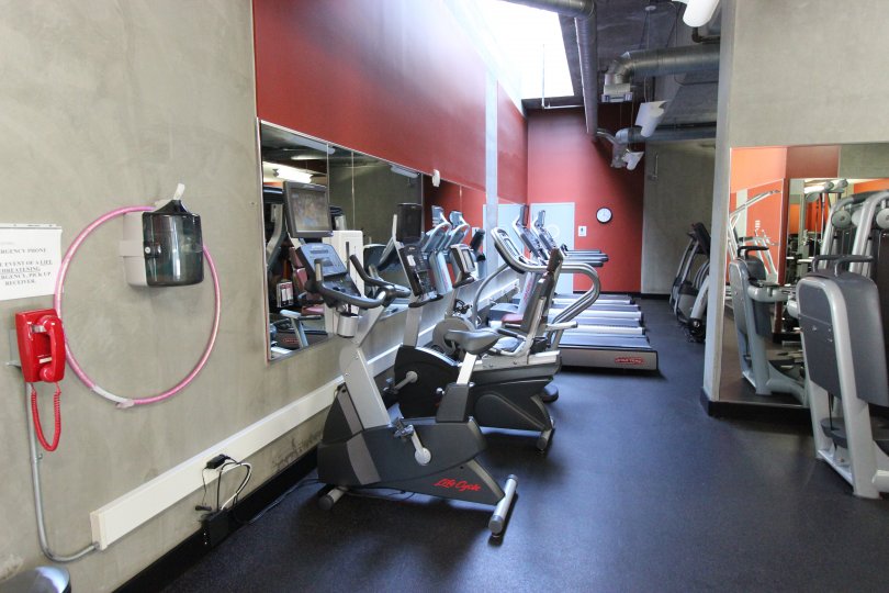 A gym in the Icon community of Downtown San Diego CA.