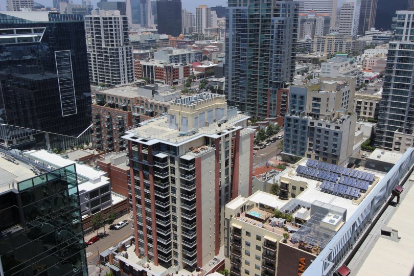 icon is a developed city of the downtown san diego in ca