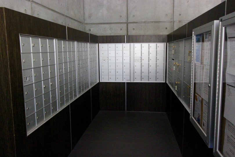 Mail area in Downtown San Diego California in the M2i community