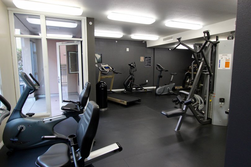 The community gym in the complex in Trellis Downtown San Diego CA