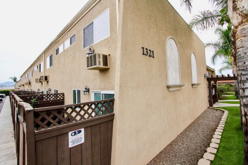 Thw Casa Bonita building in El cajon ca showing the back patio