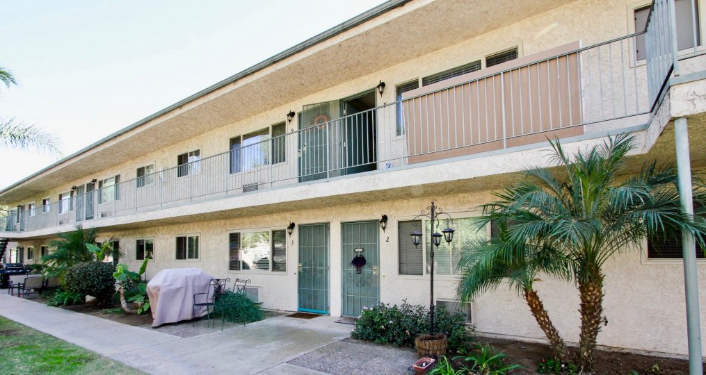 Breezeway at the Emerald Estates community in El Cajon, California