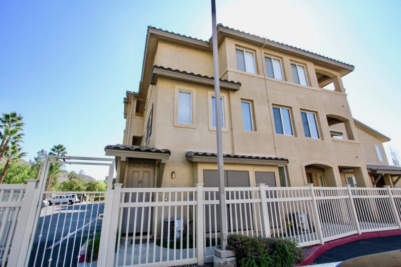 Gated community entrance with hills back drop of Fairway Villas.