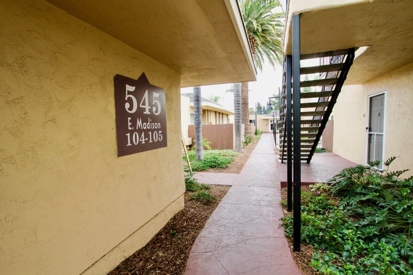 Madison Ave Condos, City: El Cajon, 545, E. Madison, 104-105, staircase