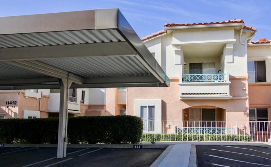 The Faces with Buildings and Car park of Remington, El Cajon, California