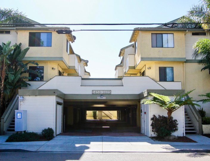 Parking entrance at Tradewinds in Imperial Beach Caifornia