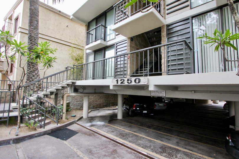 Excellent car parking area of a villa in 1250 Cave Street in La Jolla