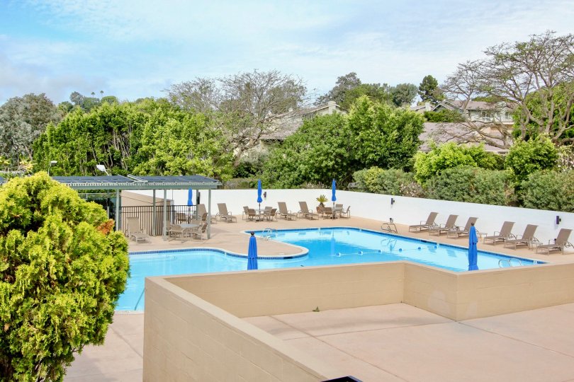 A sunny day at the pool at Mount La Jolla, California