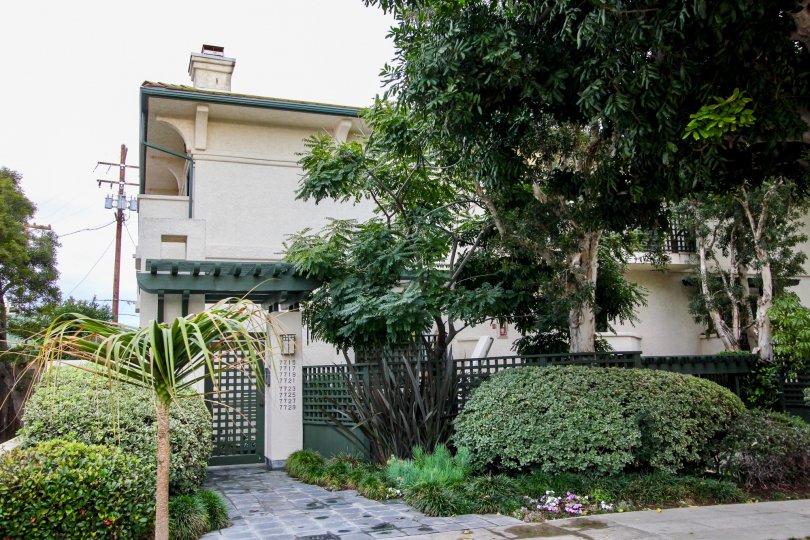Elegantly built garden with trees indoors and maintaining eco-friendly of Pacific Villas.