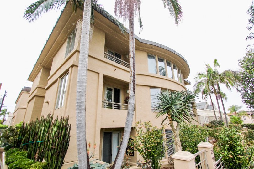 Three story round shaped structure at Village Walk in La Jolla CA