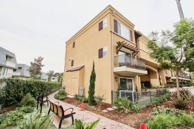 Three story town homes inside the Ziani community in La Jolla CA
