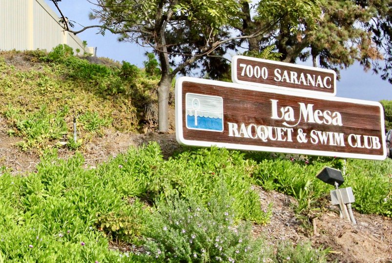 THE 7000 APARTMENT IN THE LA MESA RACQUET & SWIM CLUB WITH THE PLANTS, TREES