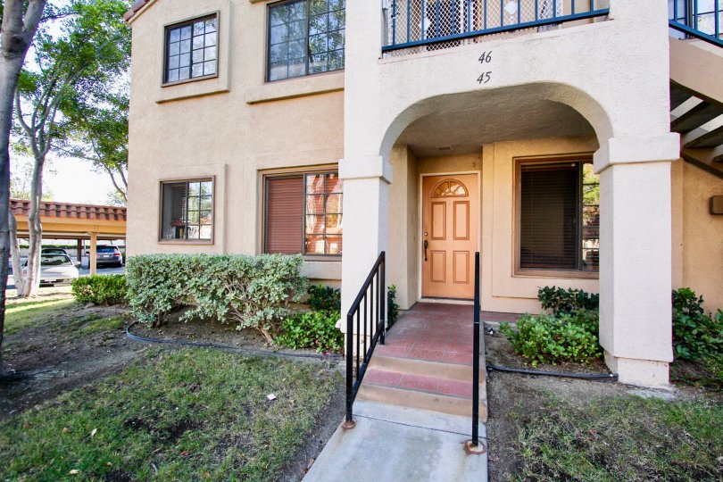 Units 45 and 46 High Ridge Beige Two-Story Building Mira Mesa California
