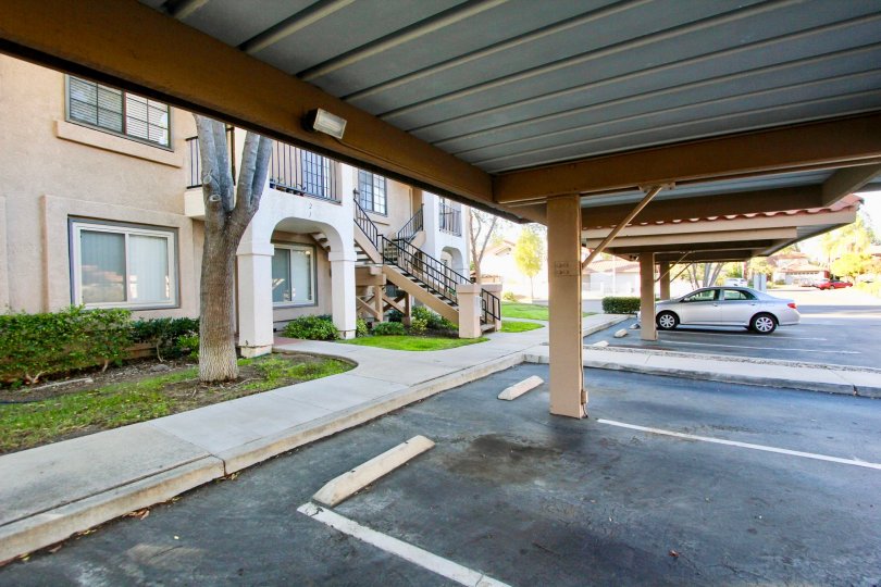 Covered parking at High Ridge in Mira Mesa California