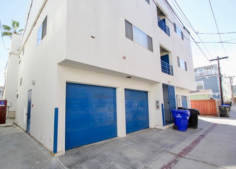 Tucked under garages at 734 Ensenada Court in Mission Beach, California.