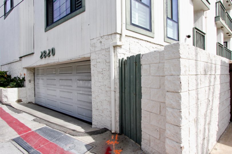 A garage in the Fijian community in mission beach California.