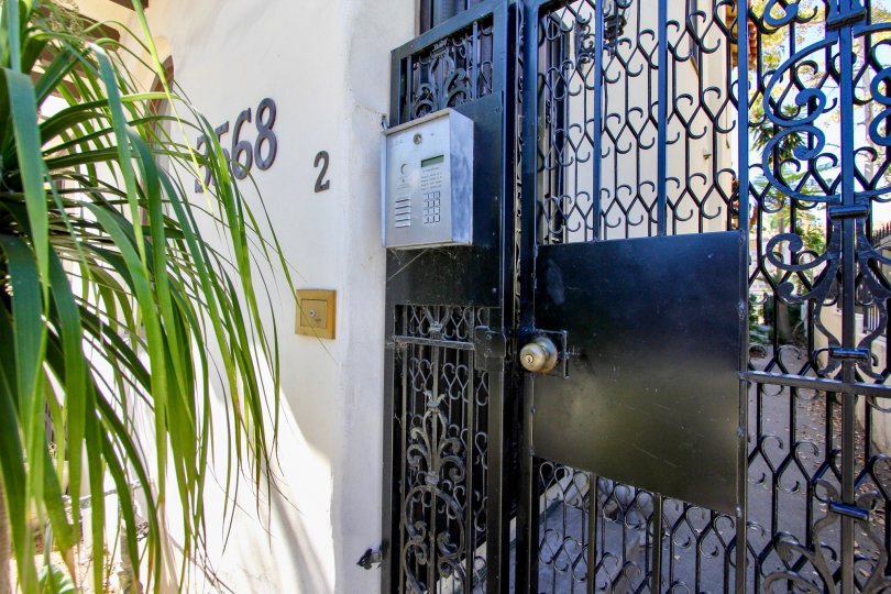 Black gates of a house in the neigorhood of Case De Juan