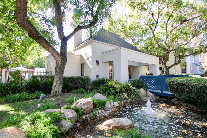 Creekwood at River Run , Mission Valley, California, trees,stones